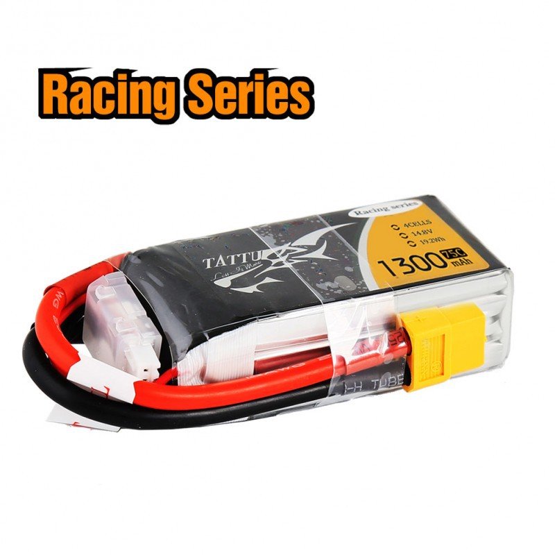 TATTU 1300mAh 4S 14.8V 75C LiPo Battery Made for Victory Limited Edition