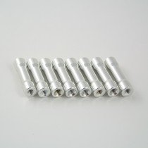 25mm round step aluminium M3 standoff silver 8pcs
