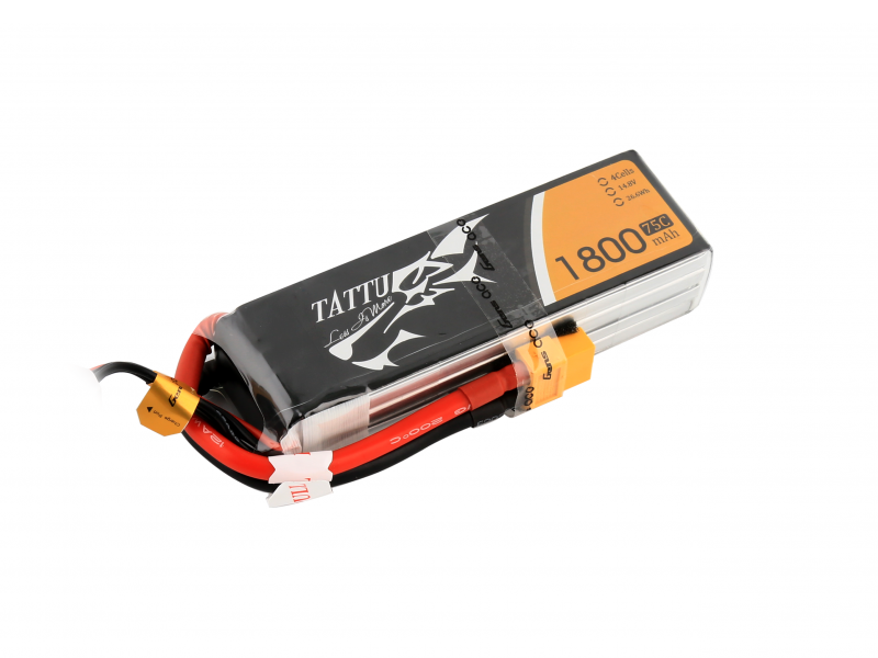 TATTU 4S 1800mAh 14.8V 75C Lipo battery