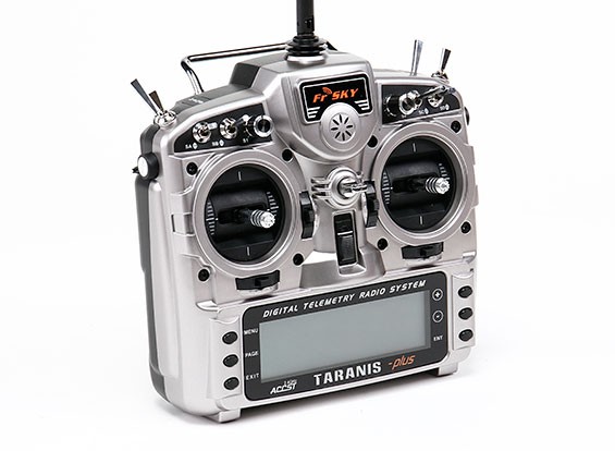 FrSky Taranis X9D Plus transmitter with aluminium case