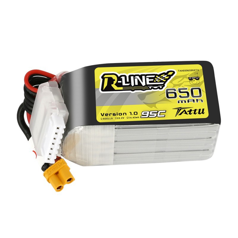 TATTU R-Line 650mAh 6S 95C LiPo Battery