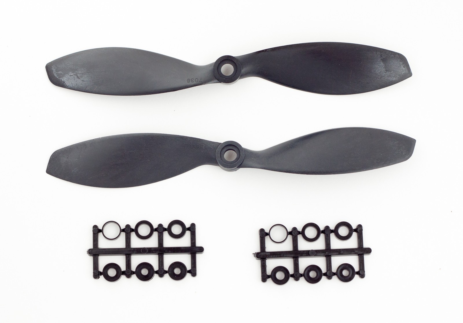 2x Gemfan 7038 Carbon+Nylon Black