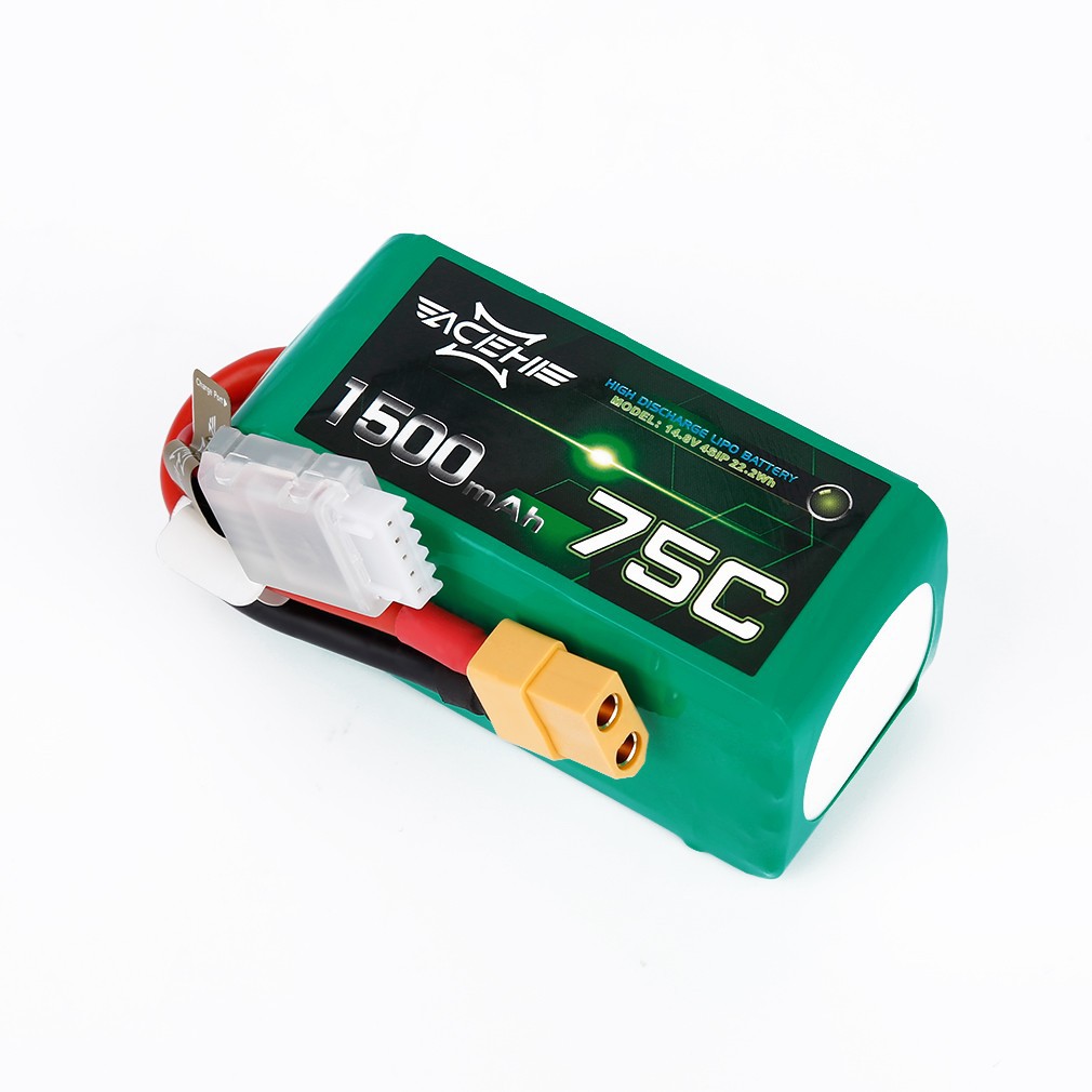 ACEHE 1500mAh 4S 75C 14.8V LiPo Battery