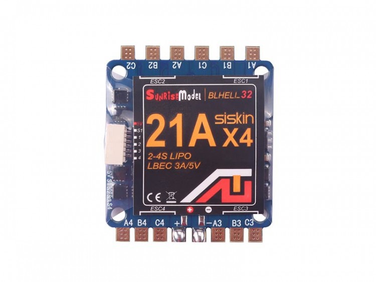 Sunrise Siskin 21A BLHeli_32 4-in-1 ESC 2-4S 5V