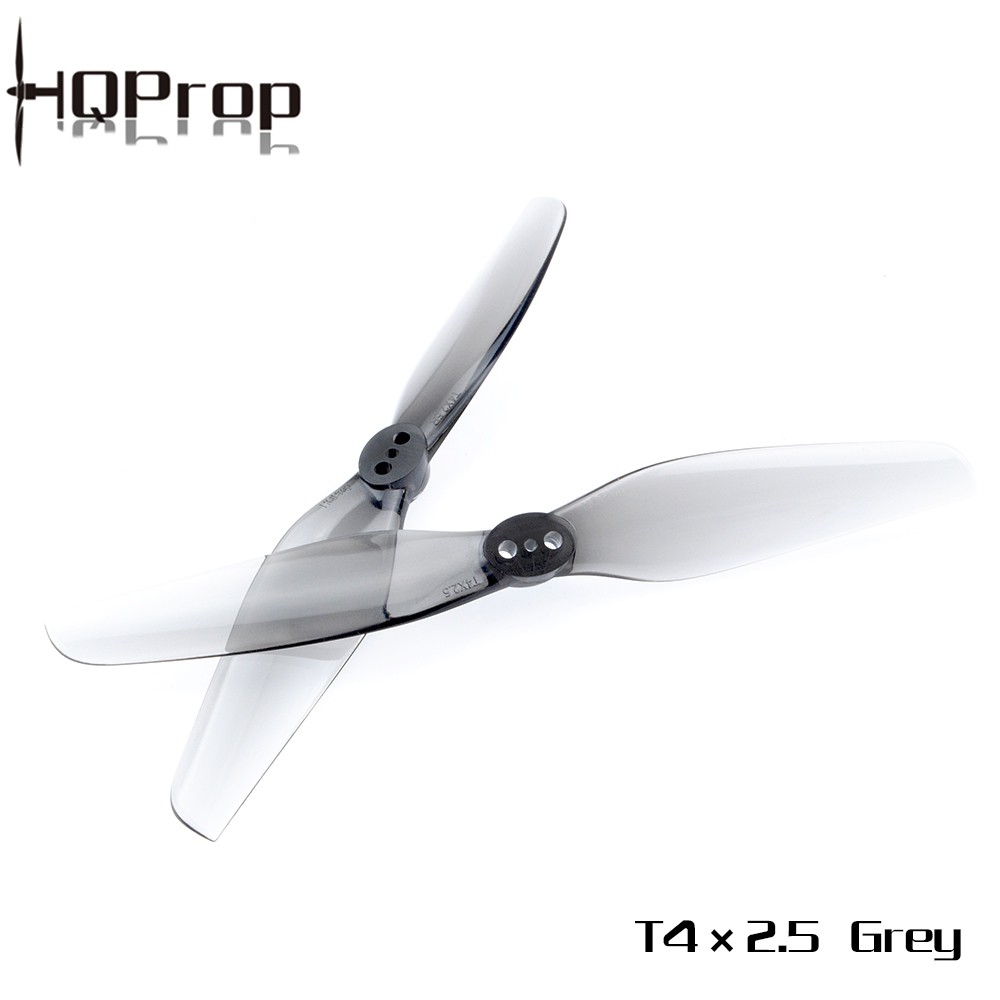 4x HQProp T4X2.5 PC Light gray