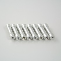 25mm round step aluminium M3 standoff silver 8pcs