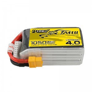 TATTU R-Line v4.0 1050mAh 6S 130C LiPo Battery