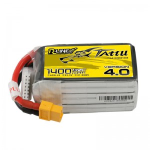 TATTU R-Line v4.0 1400mAh 6S 130C LiPo Battery
